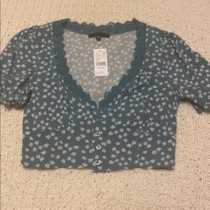 Teal blouse